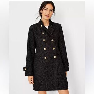 Ann-taylor Women's Black and Gold Coat